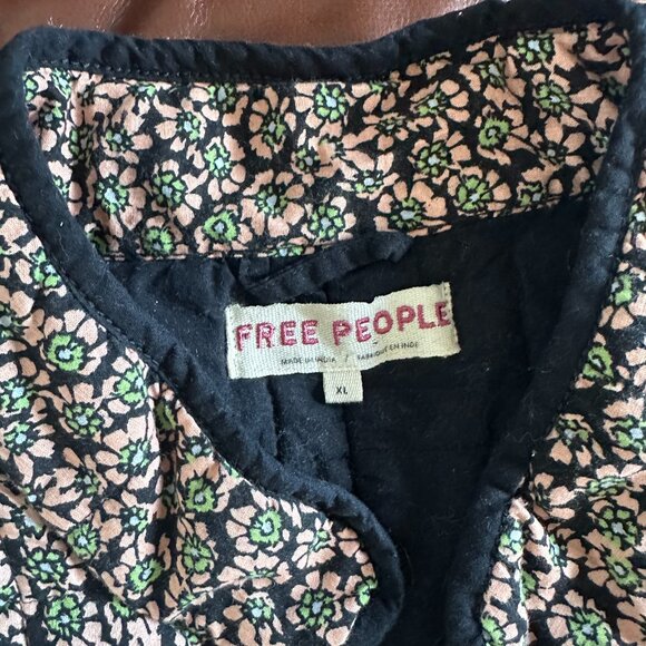 Free People Women's Dusk Combo Floral Quilted Chloe Jacket Size XL - Picture 3 of 5